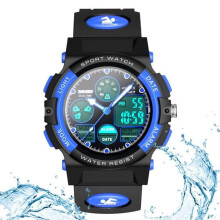 Relojes deportivos para niños con pantalla LCD, fácil de leer y alarma de 12/24 horas.