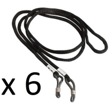 Cordoncini - Non specificato - Confezione da 6 - 62 cm - Nero - Sintetico