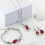 Set di gioielli da donna - Cristallo - Argento 925 - Collana, Bracciale, Orecchini 1