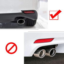 Car ABS Chrome Rear Fog Lamp Decorative Frame Fog Lights Cover Trim for Camry 2018-2020