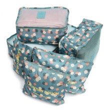 Bolsas de viaje impermeables para guardar ropa, equipaje y artículos de aseo, organizador, color azul