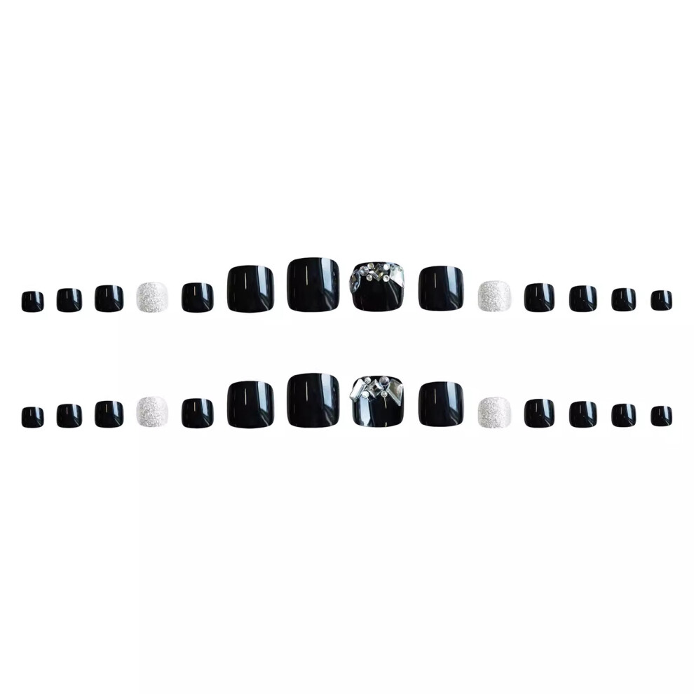 Dachuang Beauty Glitter False Nails - Waterproof & Long Lasting