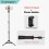 Conjunto VLS02C-160cm: Tripé para celular, monopé para câmera, suporte para smartphone e projetor 1