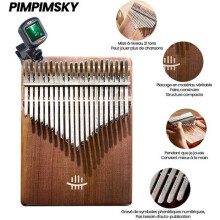 Kalimba 21 teclas Piano de pulgar portátil Instrumento musical de madera de caoba - PIMPIMSKY