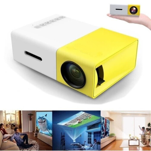 Μίνι Προβολέας - YG300 - Full HD 1080p - LED - Κίτρινο - Συμπαγής και Φορητός