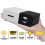 Mini-projector 1080p, draagbare thuisbioscoopprojector, compatibel met HDMI/USB/AV/computer, zwart 1