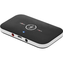 2-in-1 kannettava Bluetooth 4.1 -äänilähetinvastaanotin HiFi langaton A2DP 3.5mm Aux-musiikkiäänimuunnin tablet-kaiuttimelle