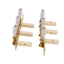 Set of 2 Classical Guitar Machine Heads, Tuning Pegs and Tuning Keys - SURENHAP