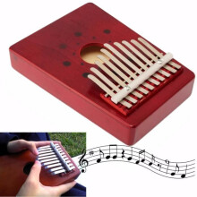 Kalimba Sanza 10 Keys Thumb Piano Red