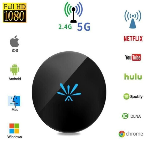 Προβολέας - Ασύρματος - Συμβατός με HDMI - Συμβατός με Netflix και YouTube - Φορητός - Plug and Play