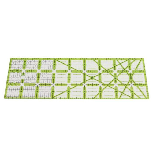 Régua de Quilting Retangular em Acrílico Transparente Tbest, Fácil de Usar