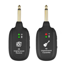 Receptor de sistema de guitarra inalámbrico UHF recargable incorporado