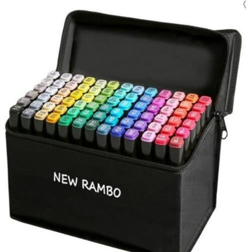Markers - Alcohol - 80 kleuren - Dubbele punt - Permanent - Dekkend