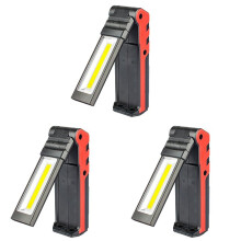 3X Super Helle Cob Led Arbeits Leuchte mit Magnet Fuß und Haken USB Wiederaufladbare Dimmbare Taschen Lampe für die Reparatur Von Autos im Freien