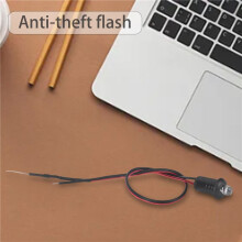4X 12V Flashing Dummy Fake Car Alarm Dash Mount Led Light(Red)