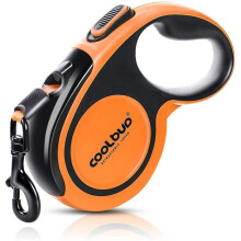 Guinzaglio retrattile per cani di grossa taglia fino a 50 kg, nastro in nylon resistente estensibile fino a 5 m, retrattile con cuciture riflettenti