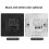 Smartes WiFi-Programmierbares Digital-Thermostat 8,3x8,3cm Schwarz/Weiß 1