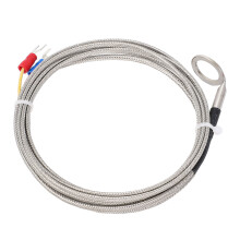 K-Typ Edelstahl-Thermoelementsensor 14 mm Innendurchmesser Unterlegscheibe 1 m
