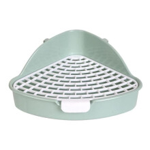 Lettiera per conigli - Animale - Verde - Materiale resistente - Dimensioni medie - Design igienico