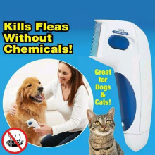 Pente elétrico para piolhos - Não especificado - Cão - Branco - Azul - Seguro e eficaz