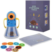 Proiettore di storie multifunzionale portatile e pratico 3 in 1 per bambini, luce notturna stellata - GUA