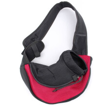 Bolsa de transporte frontal TEMPSA para perros y gatos pequeños, talla M, color rojo