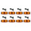 8X Front Grill Light LED  Lamp for     Truck Lorry Front Double Burner Indicator Lights A 1
