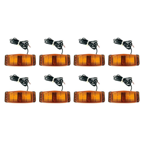 8X Front Grill Light LED  Lamp for     Truck Lorry Front Double Burner Indicator Lights A