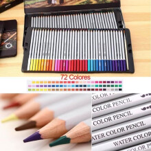 Set de 72 lápices de colores acuarelables con caja metálica