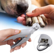 Sonew hondennagelknipper, nagelschaar voor honden met LED-verlichting en verzorgingstool
