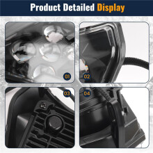 2X Dirt Bike LED Headlight for Enduro Motorcycle Pit Bike ATV TC FE TE EXC XCW SXF SX 125 250 300 350 450 500 530