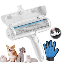 Anti-haarborstel voor honden en katten - Borstel en verzorgingshandschoen voor honden, konijnen, katten, meubels en banken.