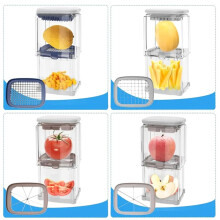 Multifunctional Manual French Fry Cutter with Replaceable Blades for Kitchen Dicing Cutting Potatoes Cucumbers Kitchen