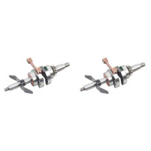 2X Lawn Mower Crankshaft for 139F Stroke Tiller Main Crank Shaft Trimmer Brushcautter Strimmer Blower Parts