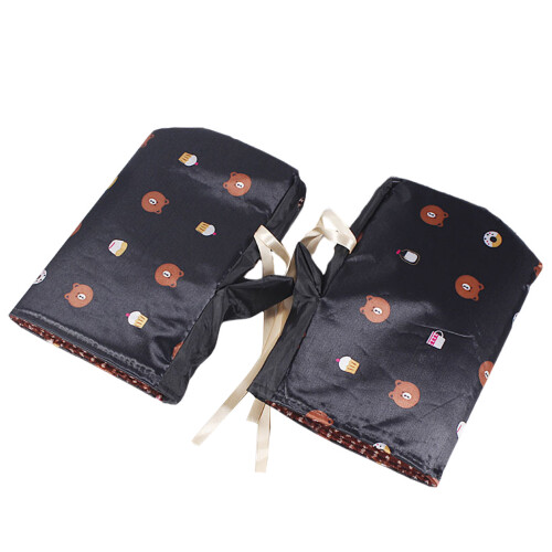 (black bear head) Winter Motorcycle Handlebar Muffs - Waterproof & Windproof