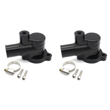 2X Capa de Termostato de AlumíNio Das PeçAs Do Motor da Motocicleta para Scooter GTS GTV