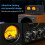 D5 4-Way Audio Switcher Splitter HiFi 5-Band Stereo EQ Preamp Equalizer with VU Meter EU Plug 7