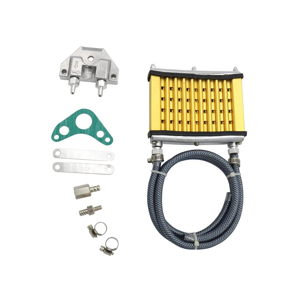 Universal Motorcycle Engine Oil Cooler Cooling Radiator For 50Cc 70Cc 90Cc 110Cc 125Cc /150Cc Atv Dirt Pit Bike Atv 6031271037192