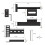 Heavy Duty Headboard Bracket Kit, Universal Bed Frame Stabilizer , Fits Twin Full Queen Size 10