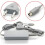 Verkkolaite - Nintendo - Wii U - Langallinen laturi - 4.75V 1.6A - Harmaa ABS 1