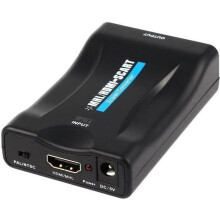 MPTECK @ Convertidor HDMI a SCART Adaptador MHL HDMI a SCART HD Compatible con NTSC PAL para SKY HD Blu Ray APPLE TV DVD PS3
