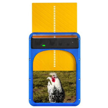 Puerta automática para gallinero - Con sensor de luz - Amarilla - Para 20 patos