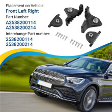 2Pair L+R Front Headlight Repair Mount Bracket Kits for - GLC-Class X253 2015-2019 A2538200114 2538200214