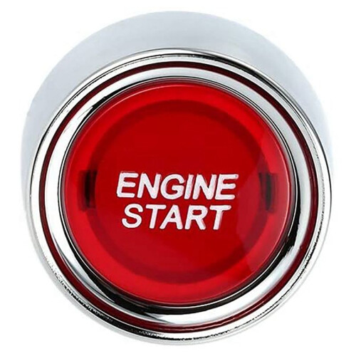2X Engine Button Car  12V 24V Red Car Start Engine Button Light  Button Start Ignition  for Racing-Red 1