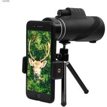 Monocular HD 40x60 BAK4 Prism FMC impermeable para observación de vida silvestre con adaptador para teléfono inteligente y trípode