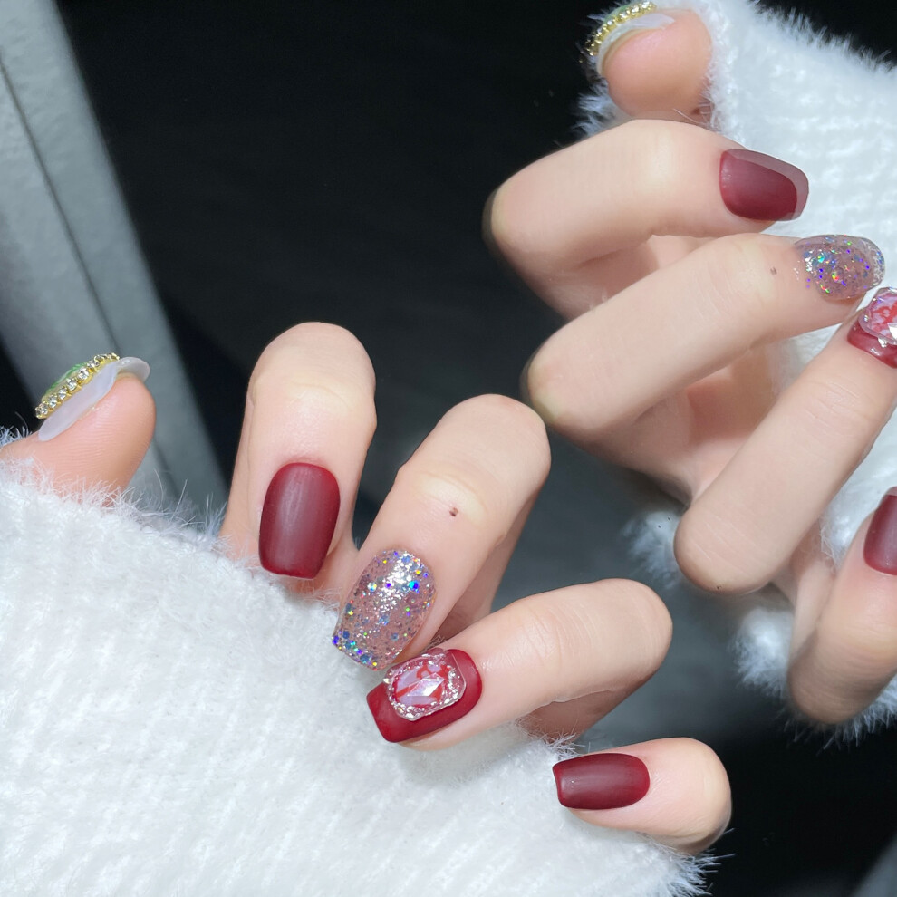 Reach-Tools (Xs) Glitter False Nails - Long Lasting & Waterproof