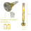 Flameless LED Taper Candles with Remote Timer, Embedded Star String Lights for Home Decor 2