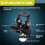 Universal LED Light Bar Mounting Brackets, Adjustable Hood Pillar Mounts, Led Work Light Mount Bracket Clamp Holder 4PCS 5