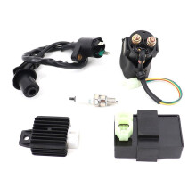 Bobina de Encendido y Caja CDI de CA de 6 Pines para GY6 de 4 Tiempos 50 Cc 125 Cc 150 Cc 139QMA 139QMB ATV