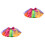 2Pièces Jupe Tutu Multicouche Arc-En- Tulle Élastique 3